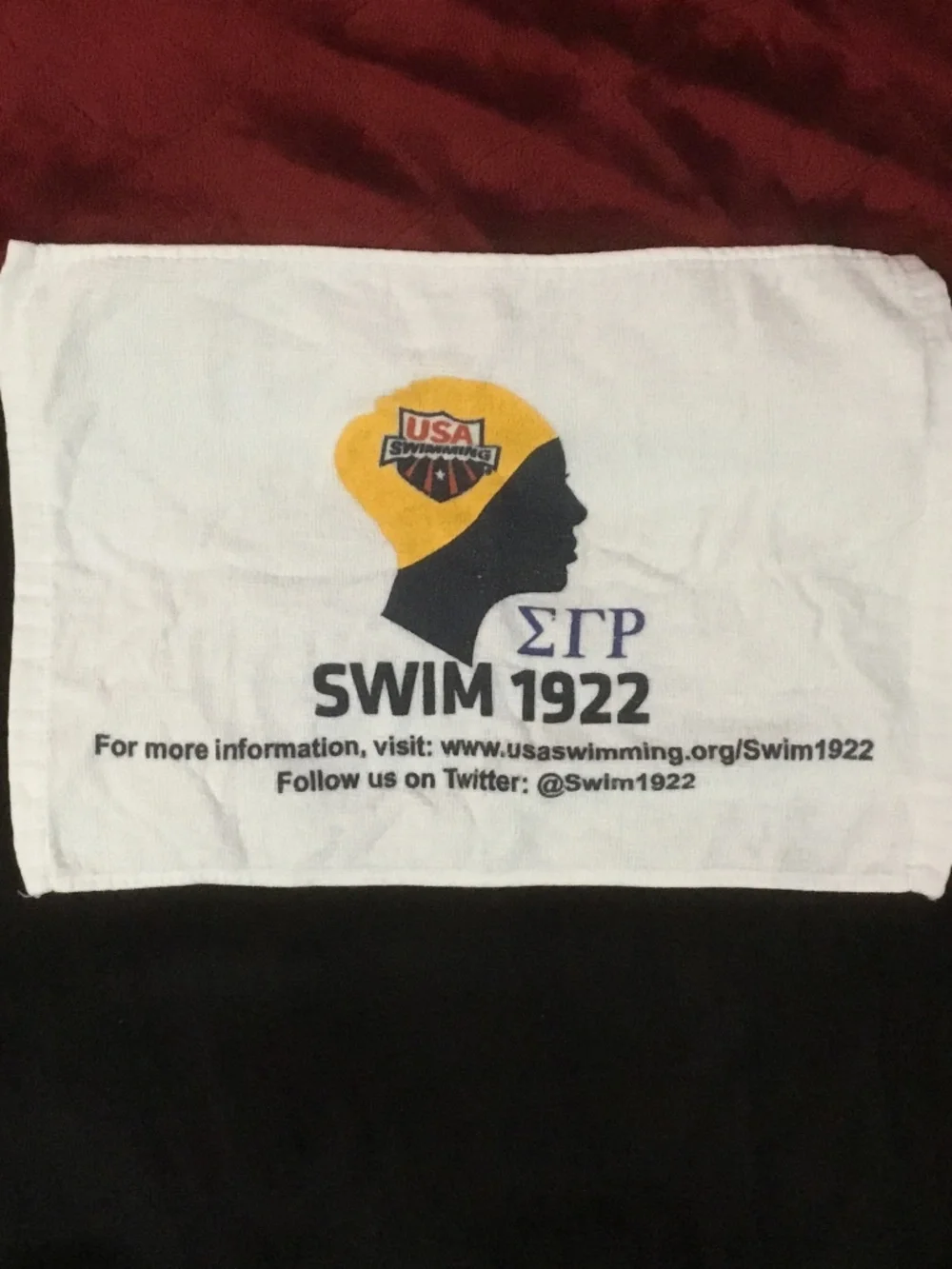 Sigma Gamma Rho Sorority Swim 1922 Towel (Partnership USA Swim) 16in x 11 1/2in